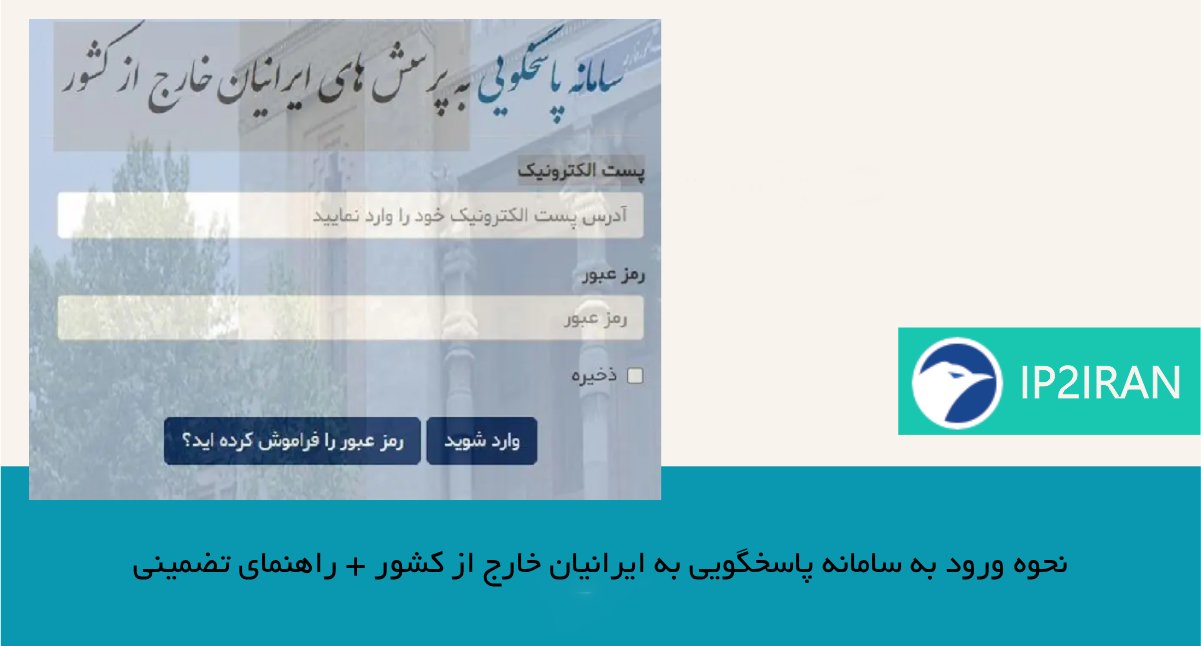 نحوه ورود به سامانه پاسخگویی به ایرانیان خارج از کشور + راهنمای تضمینی